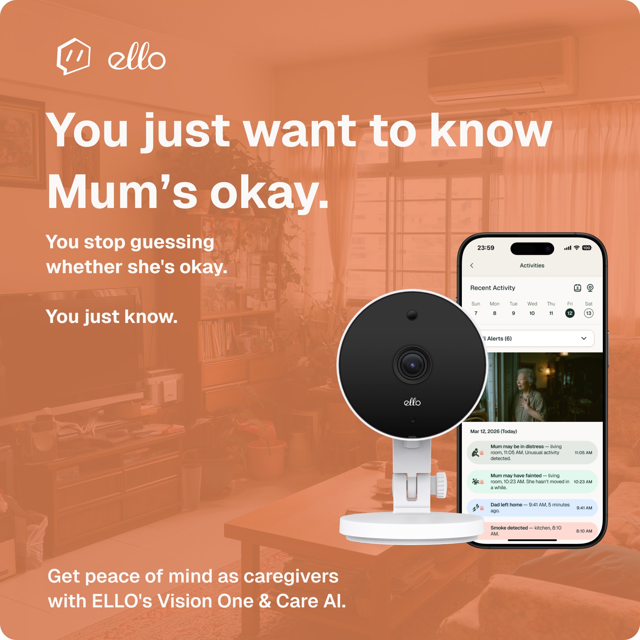 Vision One Camera — You just want to know Mum's okay — slide 1