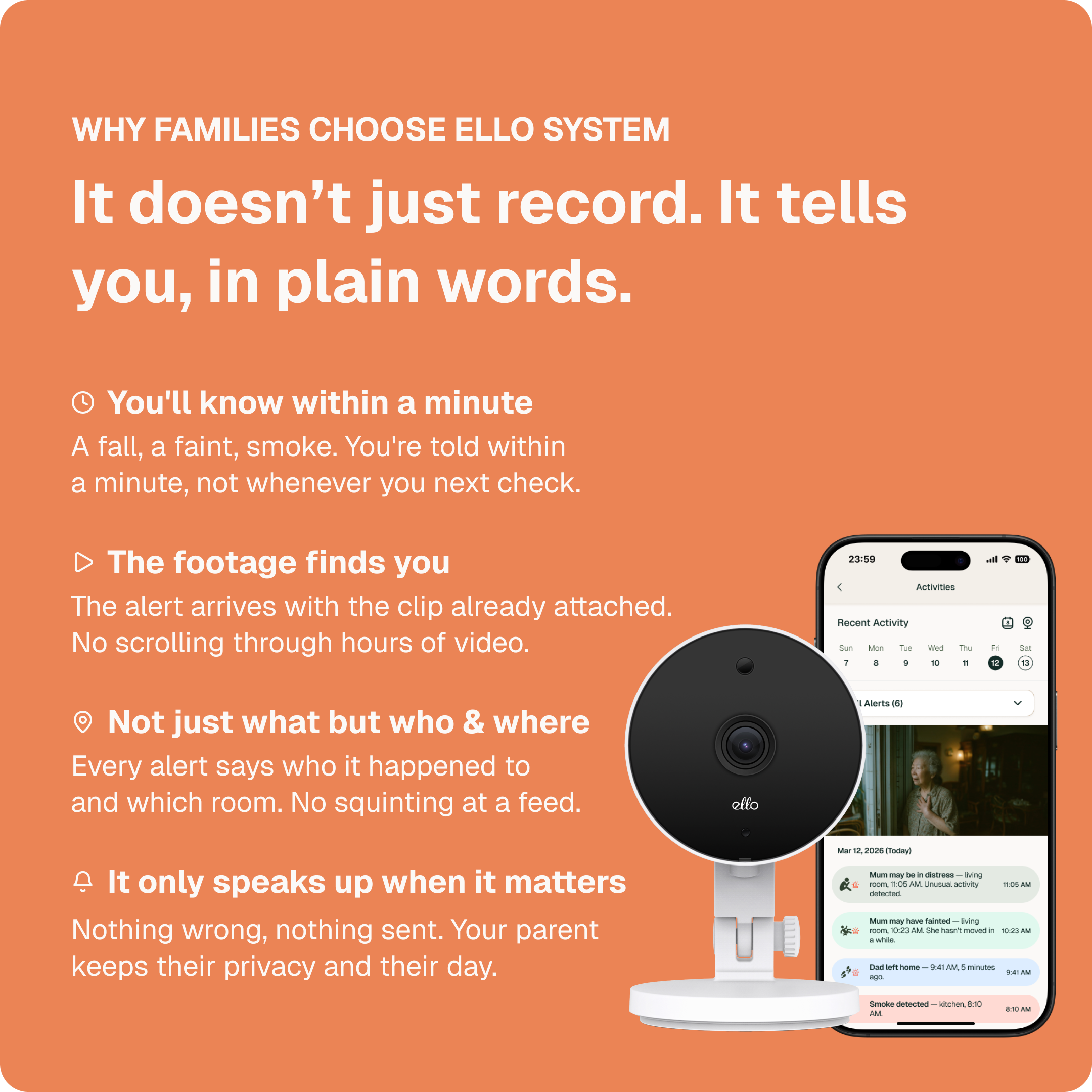 Vision One Camera — You just want to know Mum's okay — slide 3